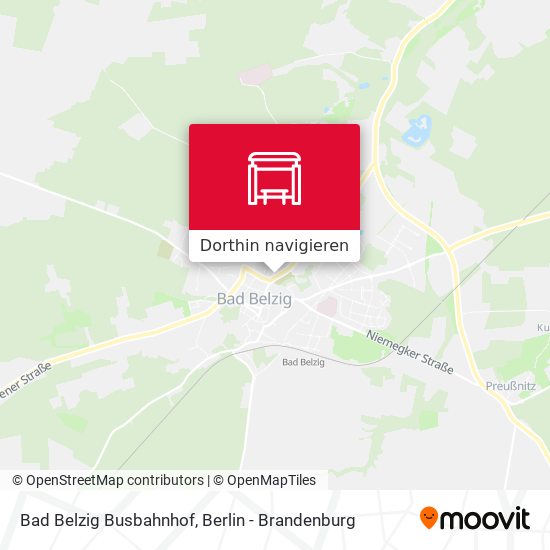 Bad Belzig Busbahnhof Karte