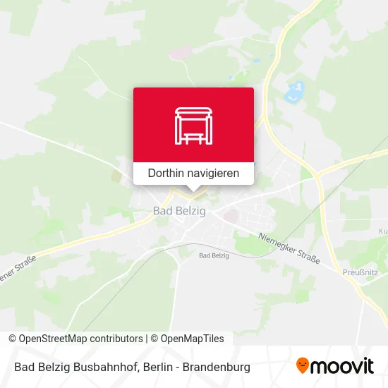 Bad Belzig Busbahnhof Karte