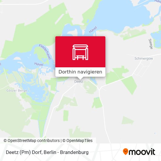 Deetz (Pm) Dorf Karte