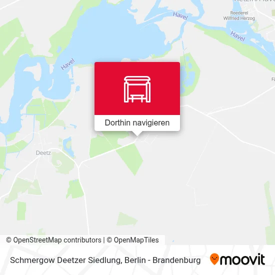 Schmergow Deetzer Siedlung Karte