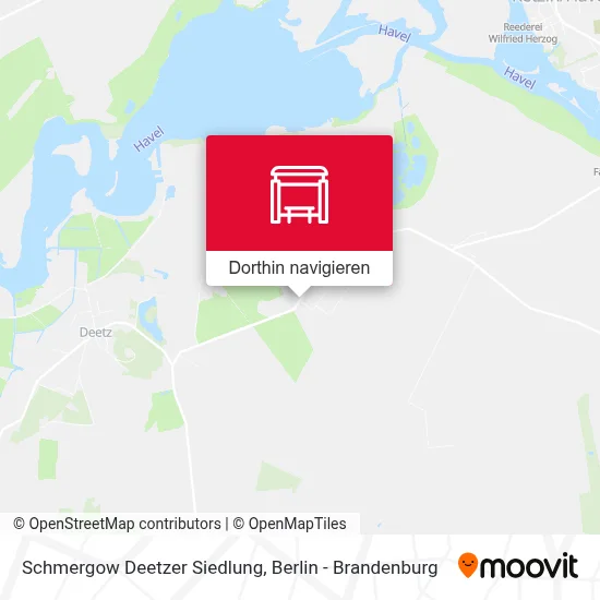 Schmergow Deetzer Siedlung Karte