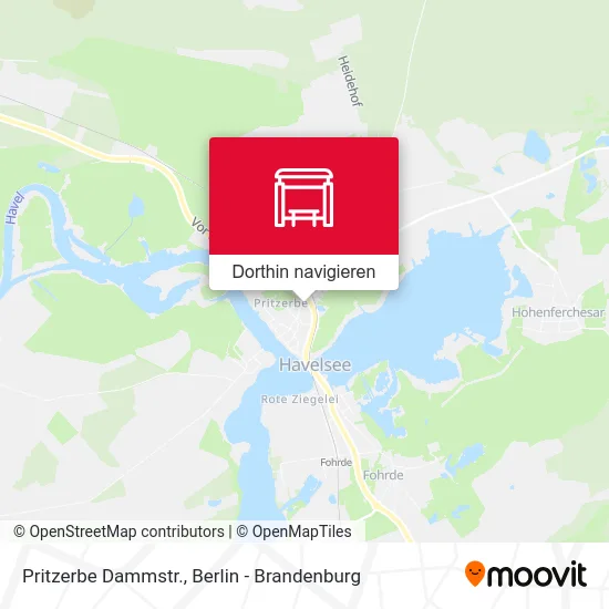 Pritzerbe Dammstr. Karte