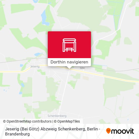 Jeserig (Bei Götz) Abzweig Schenkenberg Karte