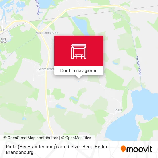 Rietz (Bei Brandenburg) am Rietzer Berg Karte