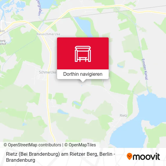 Rietz (Bei Brandenburg) am Rietzer Berg Karte