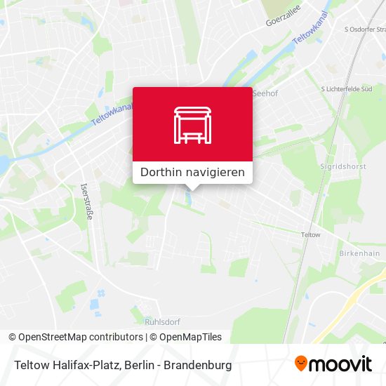 Teltow Halifax-Platz Karte