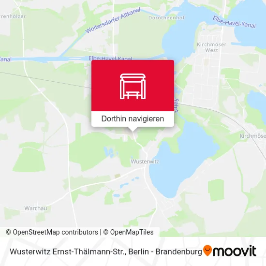 Wusterwitz Ernst-Thälmann-Str. Karte