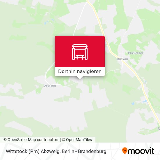 Wittstock (Pm) Abzweig Karte