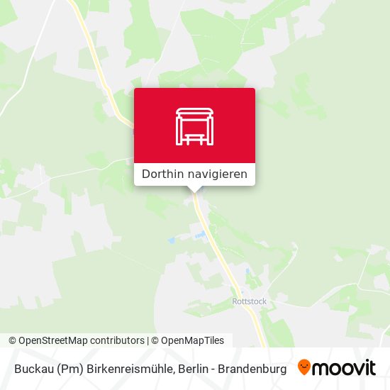 Buckau (Pm) Birkenreismühle Karte