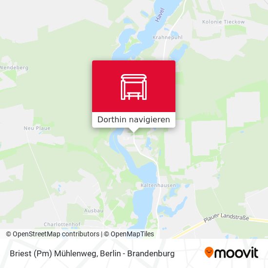 Briest (Pm) Mühlenweg Karte