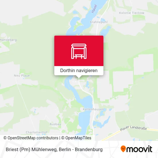 Briest (Pm) Mühlenweg Karte