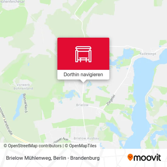 Brielow Mühlenweg Karte