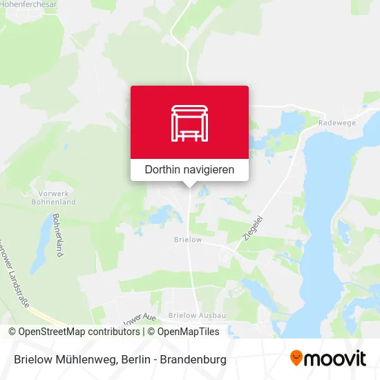 Brielow Mühlenweg Karte