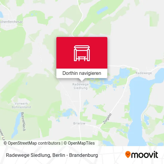 Radewege Siedlung Karte