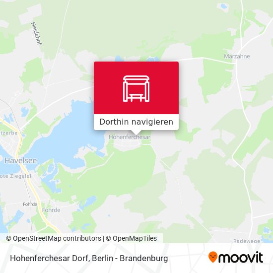 Hohenferchesar Dorf Karte