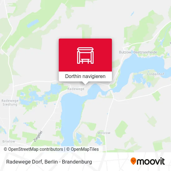 Radewege Dorf Karte
