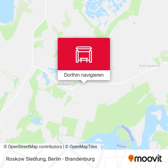 Roskow Siedlung Karte