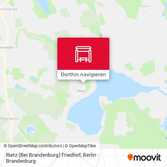Rietz (Bei Brandenburg) Friedhof Karte