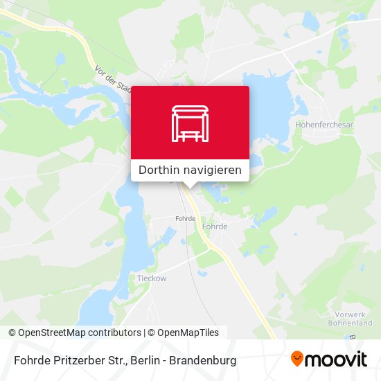 Fohrde Pritzerber Str. Karte