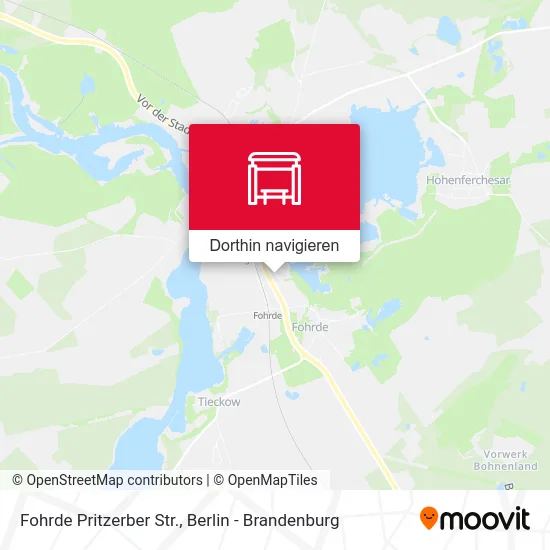 Fohrde Pritzerber Str. Karte