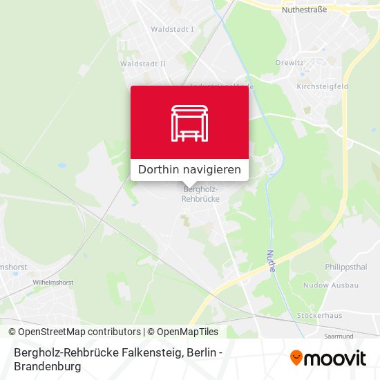 Bergholz-Rehbrücke Falkensteig Karte