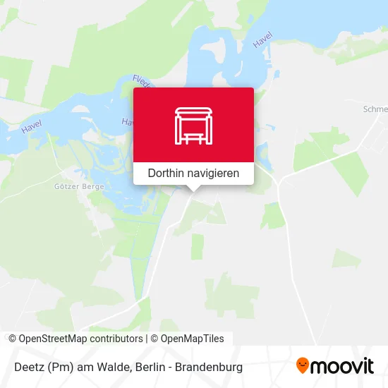Deetz (Pm) am Walde Karte