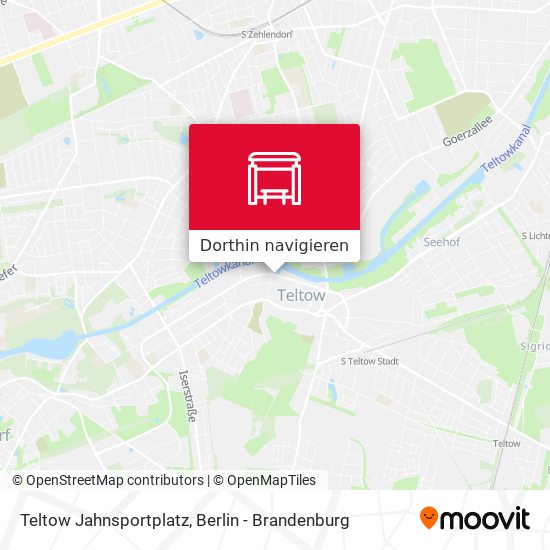 Teltow Jahnsportplatz Karte