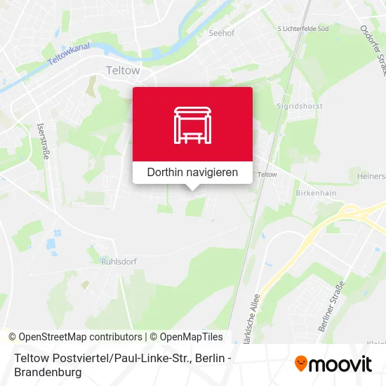 Teltow Postviertel / Paul-Linke-Str. Karte