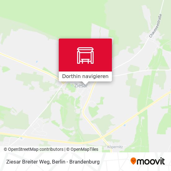 Ziesar Breiter Weg Karte