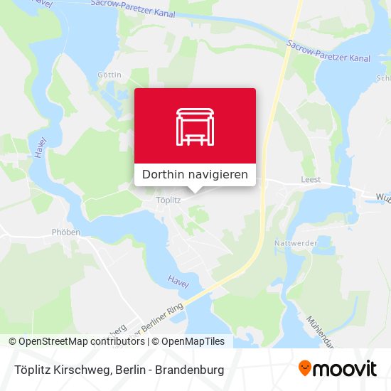 Töplitz Kirschweg Karte