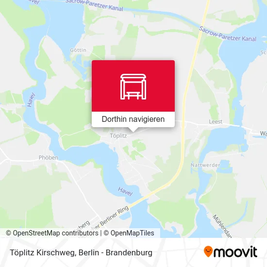 Töplitz Kirschweg Karte