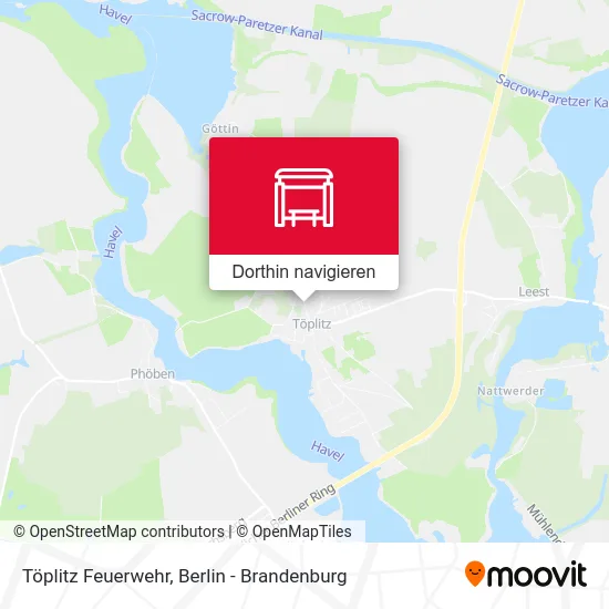 Töplitz Feuerwehr Karte