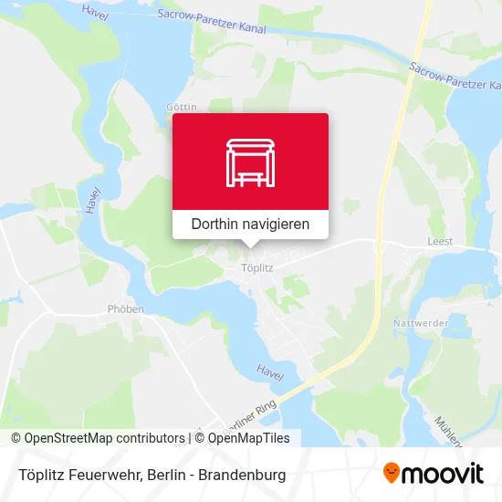 Töplitz Feuerwehr Karte