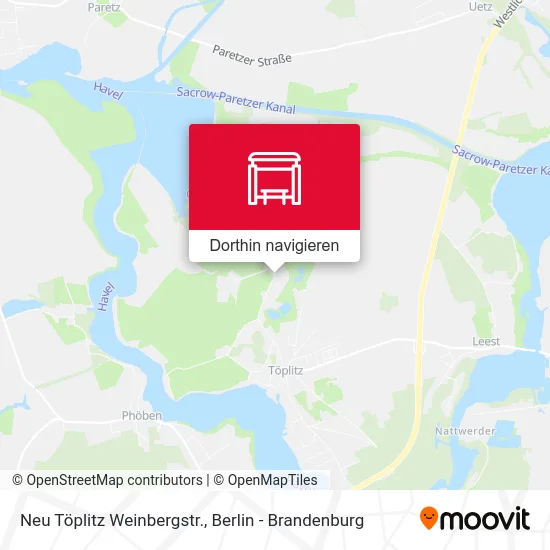 Neu Töplitz Weinbergstr. Karte