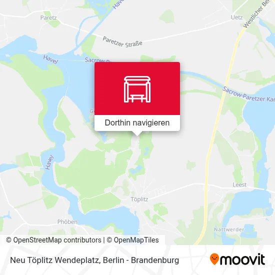 Neu Töplitz Wendeplatz Karte