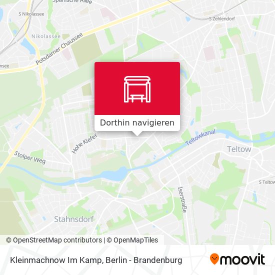 Kleinmachnow Im Kamp Karte