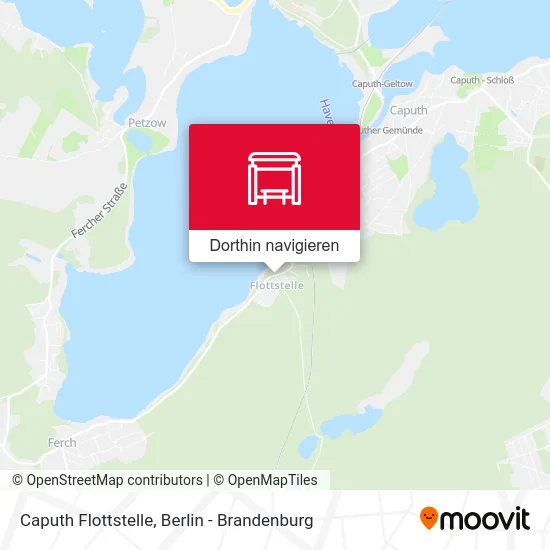 Caputh Flottstelle Karte