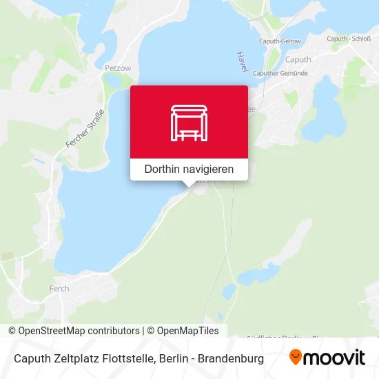 Caputh Zeltplatz Flottstelle Karte