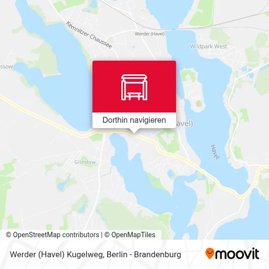Werder (Havel) Kugelweg Karte