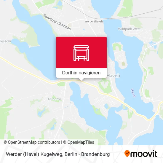 Werder (Havel) Kugelweg Karte