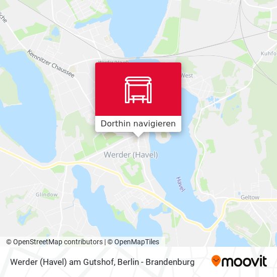 Werder (Havel) am Gutshof Karte