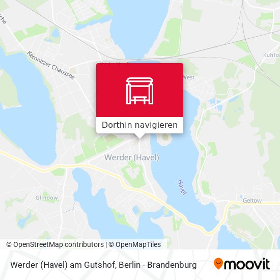 Werder (Havel) am Gutshof Karte