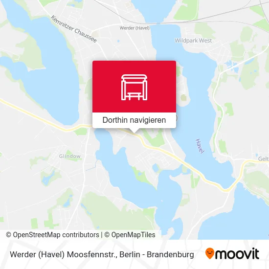 Werder (Havel) Moosfennstr. Karte
