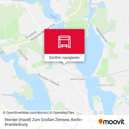 Werder (Havel) Zum Großen Zernsee Karte