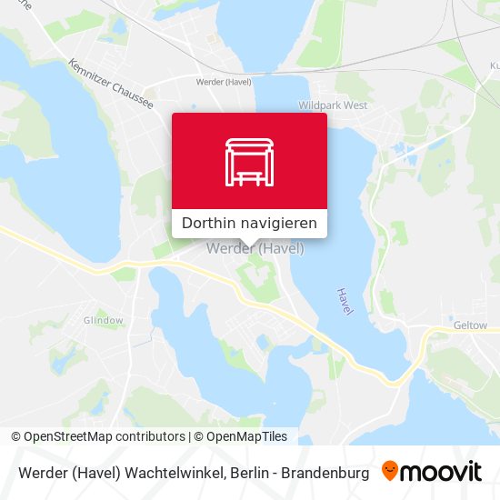 Werder (Havel) Wachtelwinkel Karte