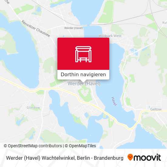 Werder (Havel) Wachtelwinkel Karte