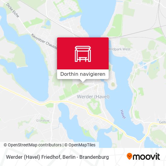 Werder (Havel) Friedhof Karte
