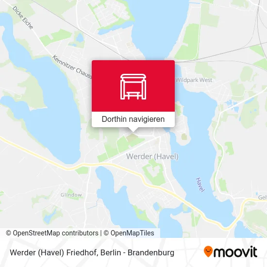 Werder (Havel) Friedhof Karte