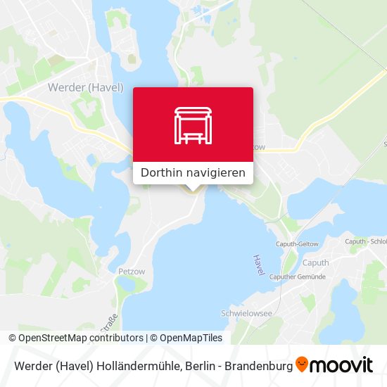 Werder (Havel) Holländermühle Karte