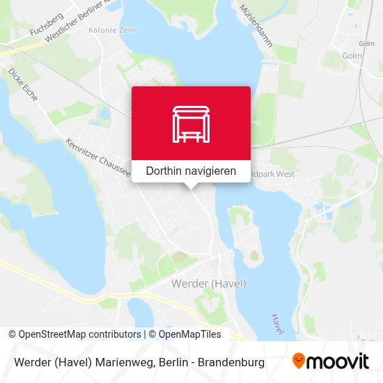 Werder (Havel) Marienweg Karte